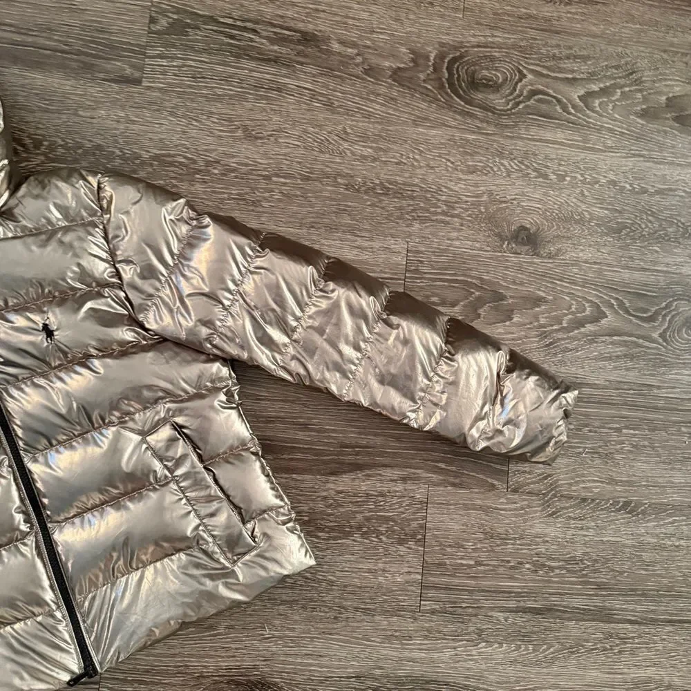 Polo Ralph Lauren Gold Metallic Down Jacket